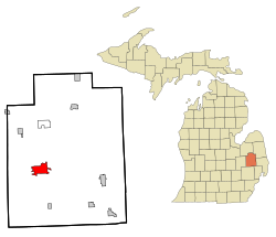 Lapeer County Michigan Incorporated and Unincorporated areas Lapeer Highlighted